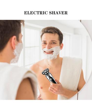 Neyared 4 in 1 Electric Razors for Men Cordless Rechargeable Mens Shavers Waterproof Wet/Dry with Led Display - Buy Online on GoSupps.com