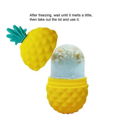 Premium Silicone Ice Roller Mold for Face | Cryotherapy Skin Tightening & Eye Puffiness Relief | Beauty Ice Holder - Orange Pineapple C069 - Buy Online on GoSupps.com