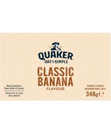 Quaker Oats So Simple Banana 10 x 348 g - Buy Online on GoSupps.com