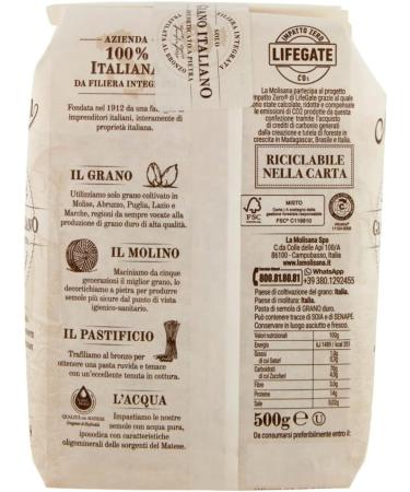  Italian Gourmet E.R. La Molisana Pasta Mista N. 58 Pasta Lenta Lavorazione Lot de 5 p tes alimentaires en semoule de bl dur 500 g + Polpa Italian Gourmet Polpa 400 g - Buy Online on GoSupps.com