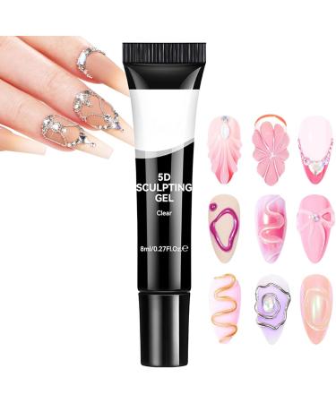 Nail Sculpting Gel - Clear Nail Modeling Gel - Clear Manicure Supplies for Beginners Women and Events - Buy Online on GoSupps.com