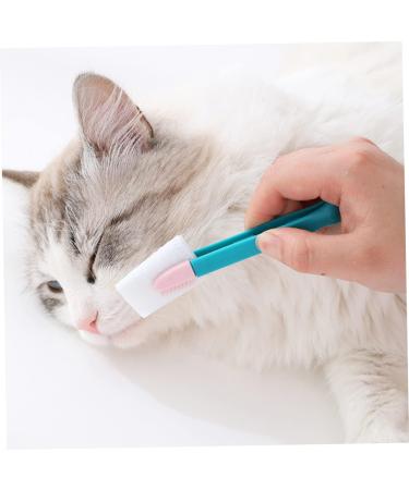 3pcs Cat Eye Cleaning Brush Portable Grooming Comb Household Cat Eye Brush Kit Tear Stain Removal Eye Care Dog Eye Comb Convenient Grooming Accessory Pets 10X1cmx3pcs Pink Greenx3pcs - Buy Online on GoSupps.com
