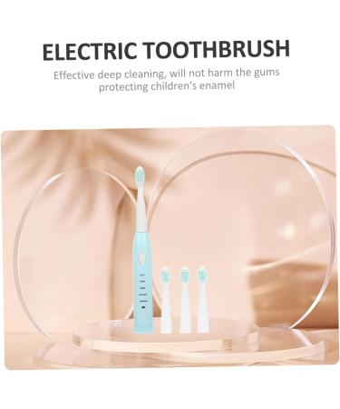 Buy Beavorty Electric Toothbrush for Kids - Soft Bristle Replacement Heads Waterproof & Automatic Cleaning Brush - Blue (1 Pack) - Buy Online on GoSupps.com