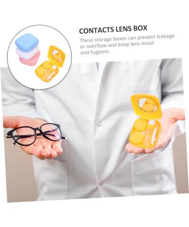 Buy SOLUSTRE 4pcs Contact Lens Case - Durable Storage Box for Contact Lenses | Mini PP Frame Holder - Buy Online on GoSupps.com