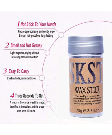 Smooth Hair Styling Stick 2.7Oz 75g - Non Greasy Hair Pomade Wax Stick for Edge Control and Styling - Buy Online on GoSupps.com