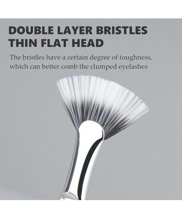 Dolly Mascara Fan Brush Set for Natural Lifted Effects - Angled Eyelash Makeup Tools (2 PCS) - Buy Online on GoSupps.com