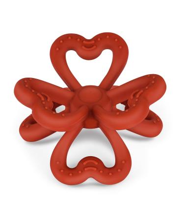 Haakaa Silicone Clover Teether Silicone Teething Toys for Babies Soft & Easy Hold Chew Toy for Infant BPA Free - Copper
