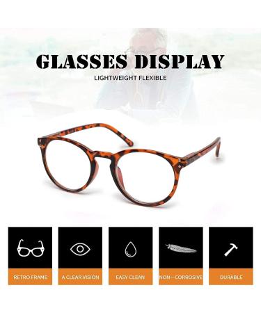 Vecien Reading Glasses - 3-Piece Set Spring-Hinge Design Ultra-Clear Crystal Lens Blue Light Filter (1.75 Diopters) for Men & Women - Buy Online on GoSupps.com