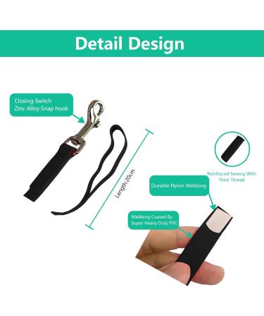 Waterproof Dog Leash 16.5FT Waterproof Long Leash Durable PVC Coated Webbing Waterproof Training Lead Great for Medium Large Dogs Training Swimming Beach/Lake/Snow/Yard(Black) Black 16.5FT(5M) - Buy Online on GoSupps.com