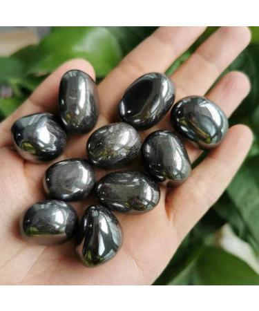 10pcs Natural Hematite Stone Crystal Tumbled Stones Chakra Reiki Balancing - Buy Online on GoSupps.com