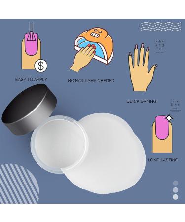 Clear Color Nail Dipping Powder - French Nail Art Essential System | Odor-Free, Long-Lasting 4.3 Oz - Buy Online on GoSupps.com