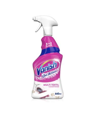Vanish Multi textile cleaner for carpets sofas curtains and car seats - 1 x 660 ml - upholstered cleaner spray against dirt and smells for targeted application - Buy Online on GoSupps.com