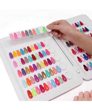 Nail Display Chart Nail Color Chart Display Book With Nail Tips Nail Practice Card Design Board Display Book - Buy Online on GoSupps.com