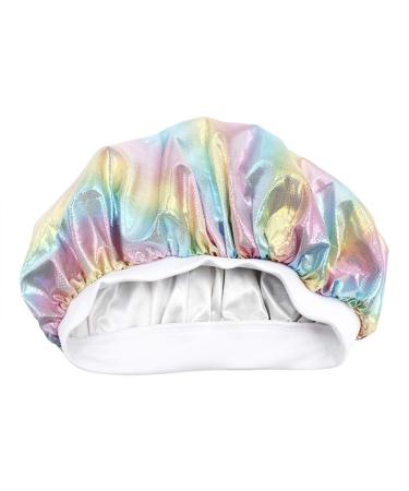 Women's Pink Nightcap Sleep Hat for Curly Natural Hair | Elastic Band Bonnet for Hair Loss - Mossty - Buy Online on GoSupps.com