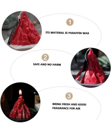 Scented Wedding & Birthday Candles | Natural Plant Fragrance | Aromatherapy & Ritual Candles - Red 7X7CM - Buy Online on GoSupps.com