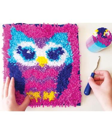 LatchKits Mini-Rug Sewing Kit - Owl Classic Latch Hook Craft Kit - Buy Online on GoSupps.com