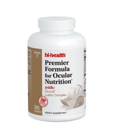 Optim 3 Hi-Health Premier Formula for Ocular Nutrition 200 Capsules The Original Paul Harvey Eye Vitamin for Healthy Vision