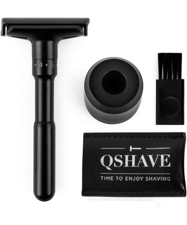 QSHAVE Adjustable Classic Safety Razor - Premium Men's Sharp Wet Razor for Precision Shaving | International Shipping - Buy Online on GoSupps.com
