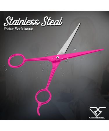 Professional Hairdresser Scissors 6.5 Inch - Pink Japanese Stainless Steel Barber Shears for Salon Use | Buy B-4 Scissors Online - Buy Online on GoSupps.com