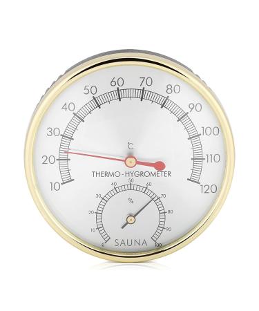 Indoor Thermometer Hygrometer - Metal Dial Hygro-Thermometer for Home Office & Workshop | Accurate & Stylish - Buy Online on GoSupps.com