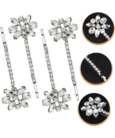 Angoily 8 Pairs Bridal Rhinestone Barrette 90s Jewelry for Women Pearl Hair Accessories Pearl Hair Clips Hair Clips for Women Highlights Hair Dye Kit Pin Miss Wedding Zinc Alloy - Buy Online on GoSupps.com