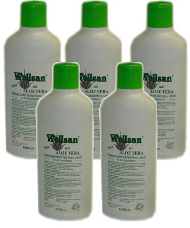 Wollsan wool detergent with aloe vera and lanolin (5 x 1 000ml)