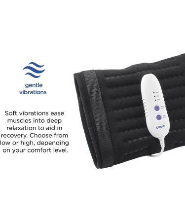 Conair Comfort Vibrating Heating Pad | Back, Neck & Menstrual Pain Relief | Large 12x23.5 inch | 3 Heat Settings - Buy Online on GoSupps.com
