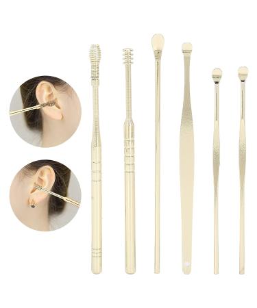 6 PCS Ear Wax Removal Tool Set - Reusable and Portable Ear Cleaner Kit with Storage (Yellow) - Buy Online on GoSupps.com