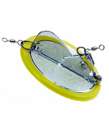 Luhr Jensen 0 Dipsy Diver Chartreuse and White Bottom