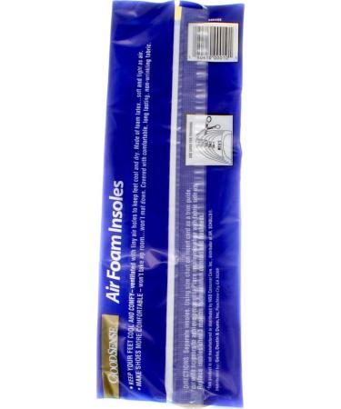 Good Sense Men's Air Foam Insoles - Ultimate Comfort & Support | International Shipping Available - Buy Online on GoSupps.com