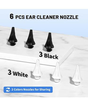 Best Ear Cleaner Replacement Tips - 6 Reusable Soft Silicone Nozzles for Kryzma Electric Ear Wax Removal Tool - Prevent Ear Wax Buildup - Buy Online on GoSupps.com
