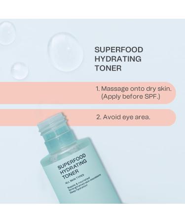Hydrating Face Toner with Superfoods - Vegan & Fragrance Free - 150ml - Buy Online on GoSupps.com