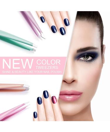 Mayki Eyebrow Tweezers Set for Women - 6 PCS Precision Tweezers Set - Buy Online on GoSupps.com