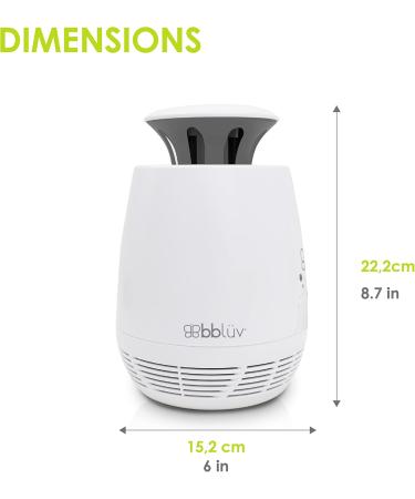 Bbl v Moskit Bug Zapper - Silent Indoor Mosquito Trap for Baby Room - UV LED Lamp - Battery Operated - Compact Lightweight Portable - Buy Online on GoSupps.com