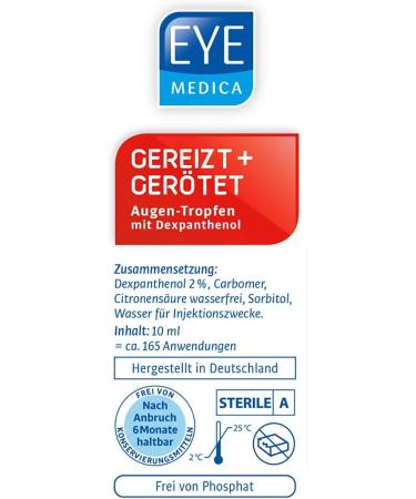 Eyemedica Razed + Reduced Eye Drops - Soothe Reddened Irritated & Dry Eyes | Ideal for Contact Lens Wearers | 10 ml - Buy Online on GoSupps.com