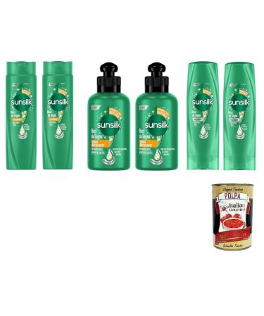 Sunsilk Ricci da Sogno-Pack of 2 shampoos 2 balms 2 x detangling cream + Italian gourmet polpa 400 g