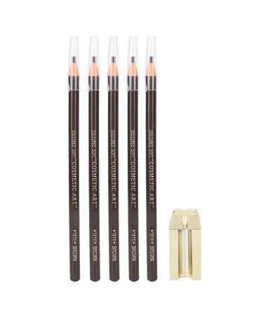 4 in 1 Eyebrow Pencil Set with Duckbill Eyebrow Pencil Sharpener Eyebrow Makeup Cosmetic Shaping Tools Cosmetic Make up Sharpeners (Brown eyebrow pencil)