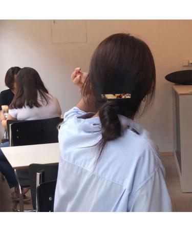 French-Designed Tortoise Shell Hair Barrettes | Acetate & Acrylic | Automatic Clip for Women - Buy Online on GoSupps.com