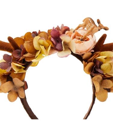 TQUXNGA Aesthetic Antler Headband for Christmas Reindeers Antler Hairhoop Holiday Headpiece Halloween Cosplay Costume Hair Decor Brown A - Buy Online on GoSupps.com