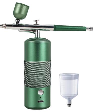 Injector Air Compressor Air Brush Paint Spray Guns Rechargeable for Craft Cake Fog Sprayer Green - Buy Online on GoSupps.com