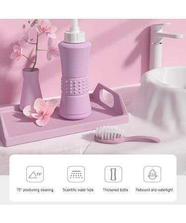 Brigtviee Portable Peri Bottle - Intimate Shower Bidet for Travel | 500ml Capacity 75 Angle & Storage Bag - Buy Online on GoSupps.com