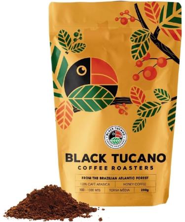 Black Tucano Brazilian Specialty Medium Roast Honey Coffee - Premium 86+ Points Ground - 250g 24 Pack - Buy Online on GoSupps.com