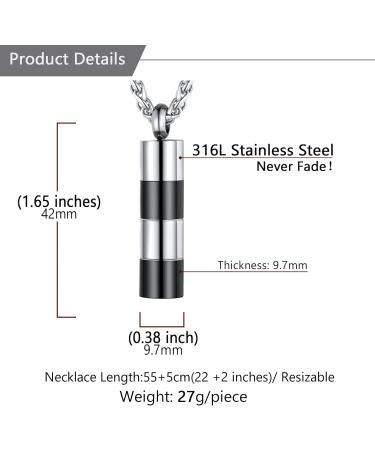 U7 Ladies Cremation Urn Necklace - Celtic Knot Dog Feet Wing & Crucifix Designs - Memorial Jewelry for Ashes in Stainless Steel - Fire Burial Pendant Chain for Men & Women - Buy Online on GoSupps.com