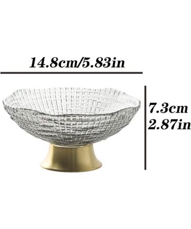 Fruit Basket Fruit Bowl Glass Fruit Plate Dinner Plate Bedroom Living Room Fruit Bowl Home Decor Bowl Kitchen Organizers and Storage (Color : G Size : 14.8 * 7.3cm) - Buy Online on GoSupps.com