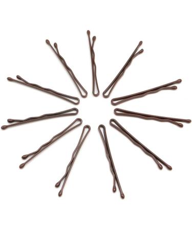 Dofash 3.5CM/1.38IN Mini Steel Bobby Pins Small Hair Pins Hair Accessories Bobby Pins Brown with Gift Box for Girls 100PCS(Brown) 3.5cm Brown (100pcs) - Buy Online on GoSupps.com