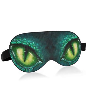 ALAZA Eye of Dinosaur Dragon Sleep Mask for Women Men Blackout Cooling Funny Eye Mask for Sleeping with Elastic Strip Multicolor 2