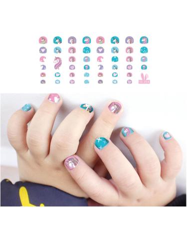 Fanoshon Unicorn 3D Nail Art Stickers - Self-Adhesive Decals for Kids - 270+ Cute Designs for Princess Manicure - Birthday Party Supplies - Buy Online on GoSupps.com
