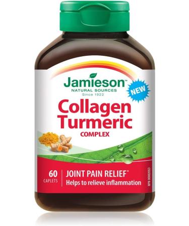 Jamieson Collagen Turmeric Complex 60 Count & Vitamin B12 (Cobalamin) 1200mcg Timed Release 80tablets SUPPLEMENT + VITAMIN na - Buy Online on GoSupps.com