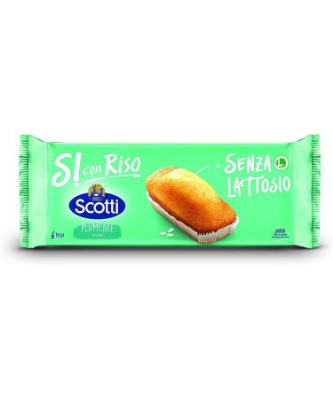 Riso Scotti Riso Scotti PlumCake with Riso Senza Lattosio Set of 3 plum cakes without rice lactose (6 x 31.7 g) 190 g without palm oil without milk proteins