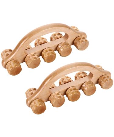 Healeved 2 pieces of tools ARM massage gauge muscle massage device Roller Massage tool Roller tool Muscle scooter-scooter Bein scooter massage tab Scrollrad